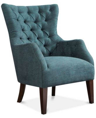 Madison Park - Adelyn Button Tufted Wing Back Chair, Direct Ship