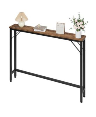 5.9" Narrow Sofa Table, Skinny Console Table with Storage, Slim Behind Couch Table for Living Room, Entryway, Hallway, Foyer
