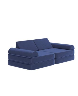 Conner Modular Play Couch For Kids With Convertible 6-Piece Design And Soft Foam Cushions