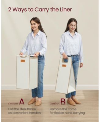 4-Compartment Laundry Hamper, Rolling Laundry Sorter Cart with Shelves, Side Pockets &amp; 6 Labels