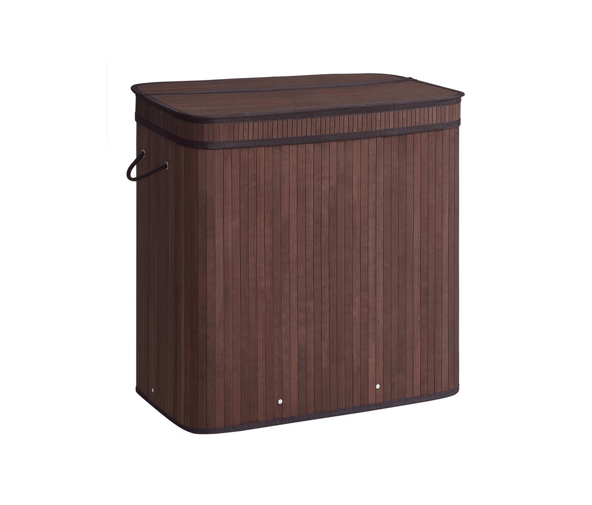 Slickblue Laundry Hamper Dirty Clothes Storage Basket with Lid Liner and Handles Rectangular