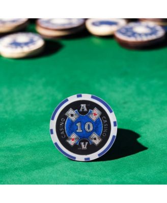 Ace Casino Poker Chips (25-Pack) – Premium Clay Composite for Ultimate Gameplay  $10