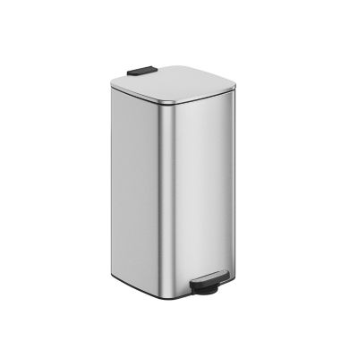 8-Gallon Stainless Steel Kitchen Trash Can with Modern Design