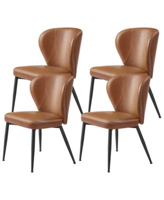 Set of 2 Upholstered Dining Chairs for Kitchen, Comfortable & Stylish Seating