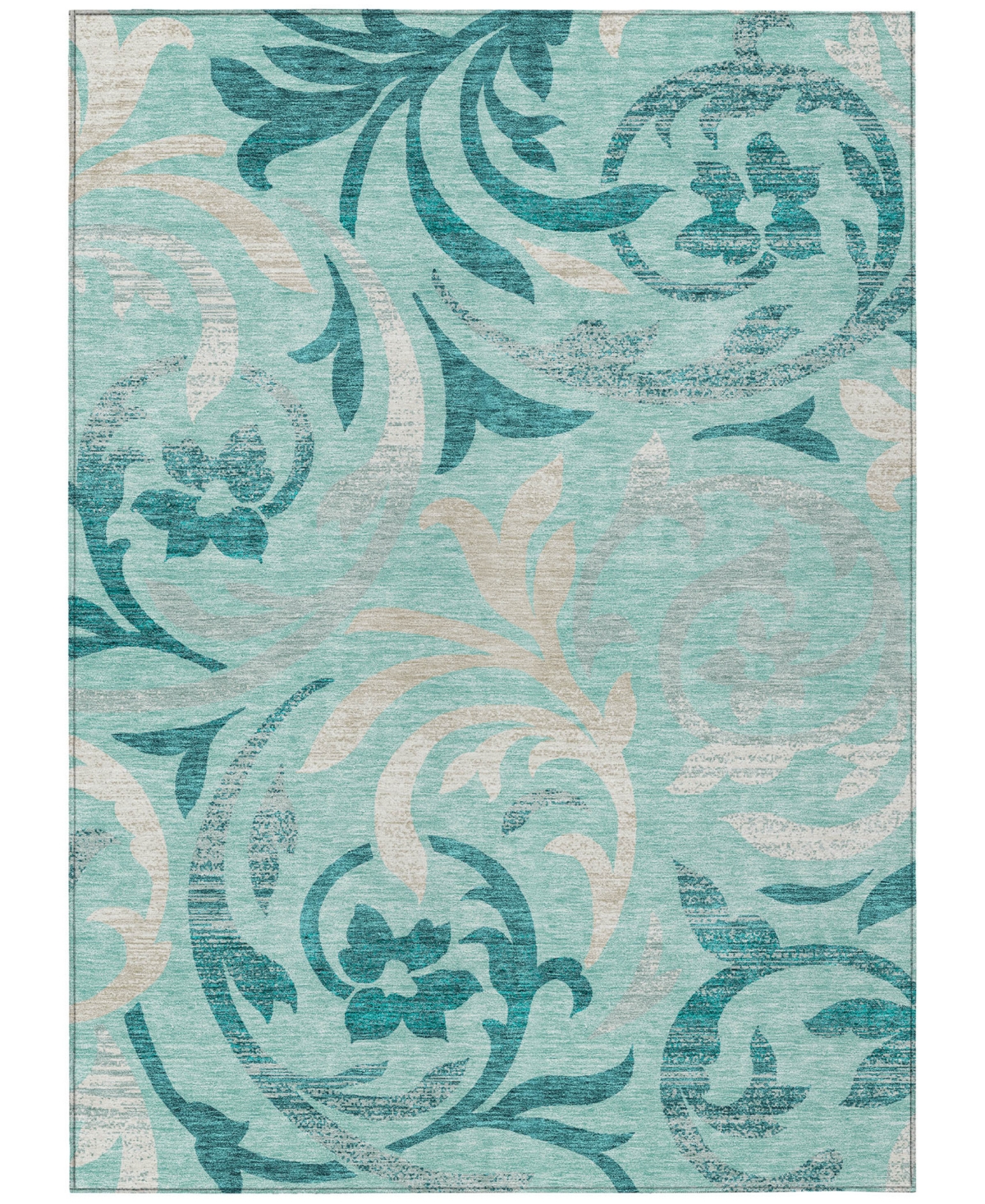 Addison Chantille Acn764 9'x12' Area Rug In Teal