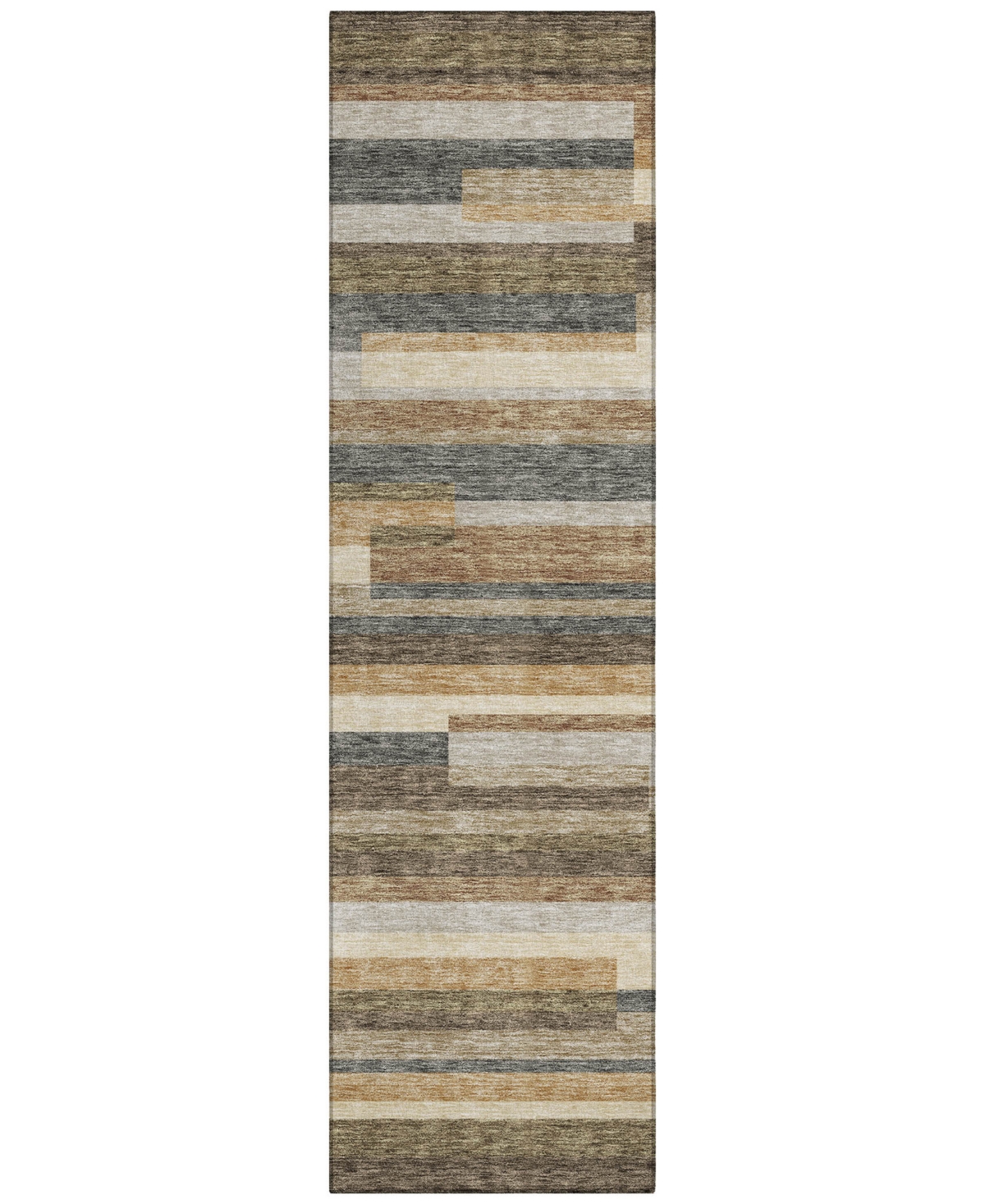Addison Chantille Acn766 2'3"x7'6" Runner Area Rug In Taupe