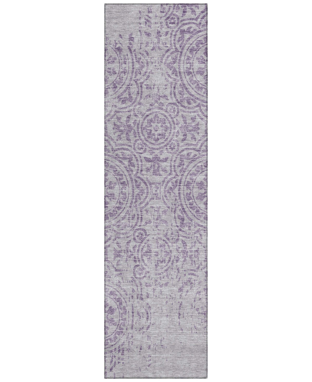 Addison Chantille Acn758 2'3"x7'6" Runner Area Rug In Lavender