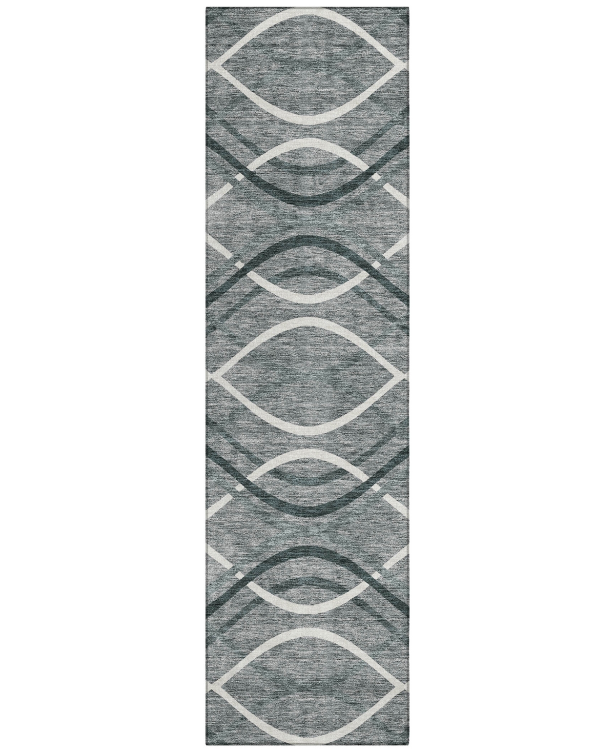 Addison Chantille Acn757 2'3"x7'6" Runner Area Rug In Gray