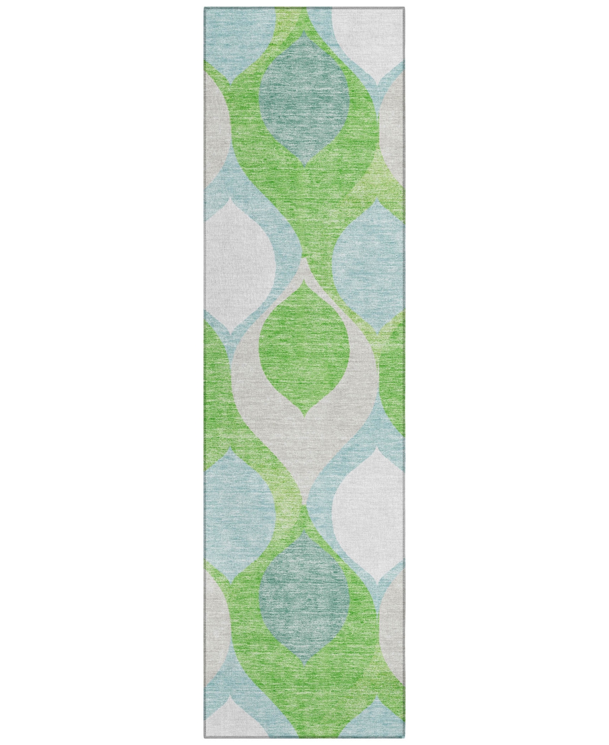 Addison Chantille Acn749 2'3"x7'6" Runner Area Rug In Lime
