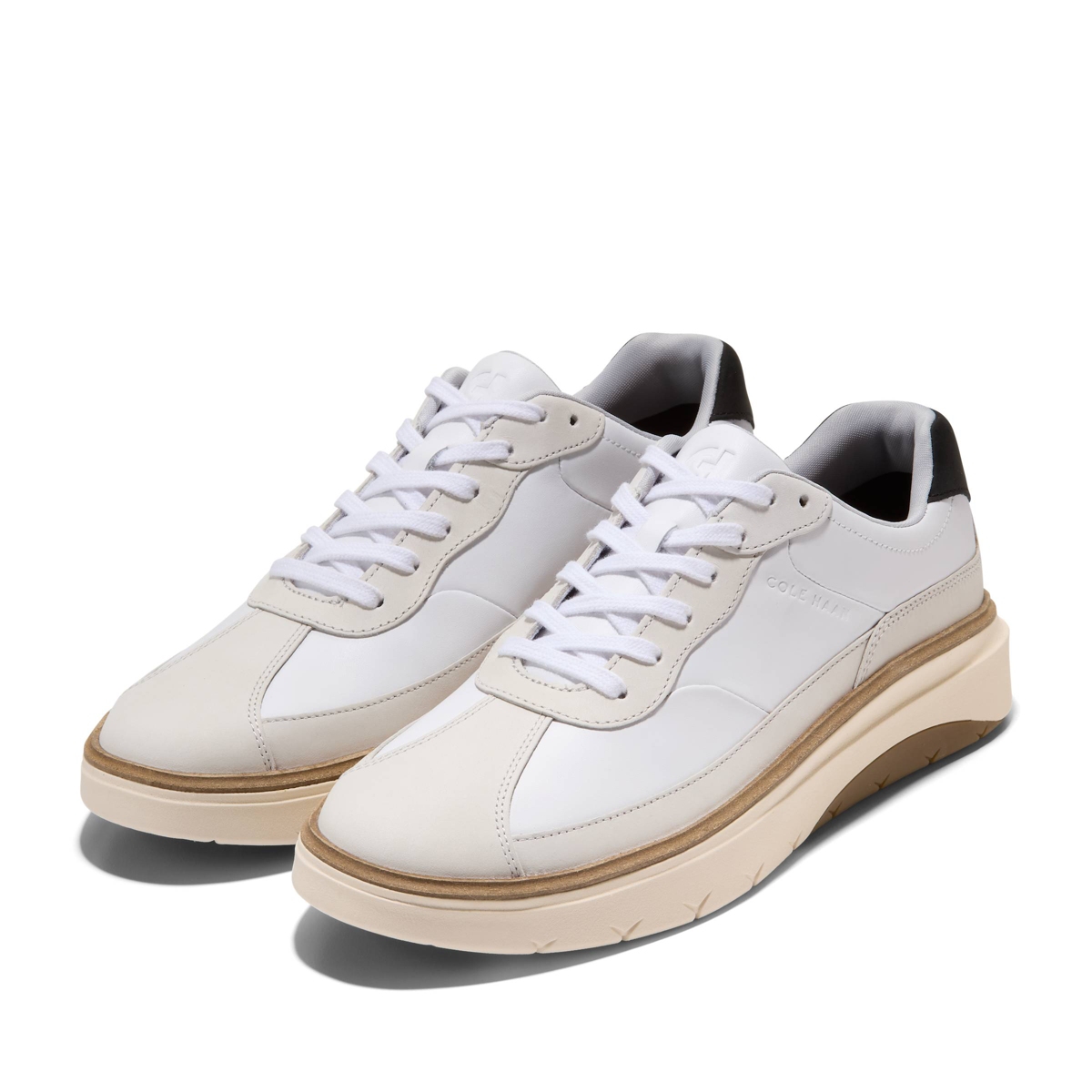 Cole Haan Men's GrandPr FeatherArc Bike-Toe Sneaker -ivory