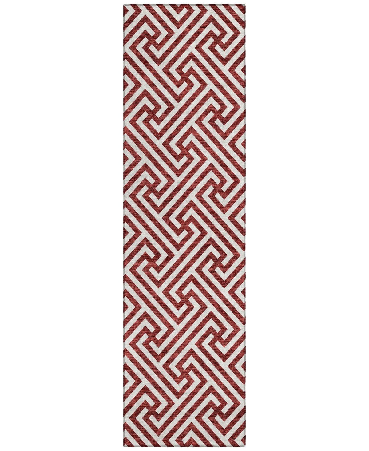 Addison Chantille Acn731 2'3"x7'6" Runner Area Rug In Maroon