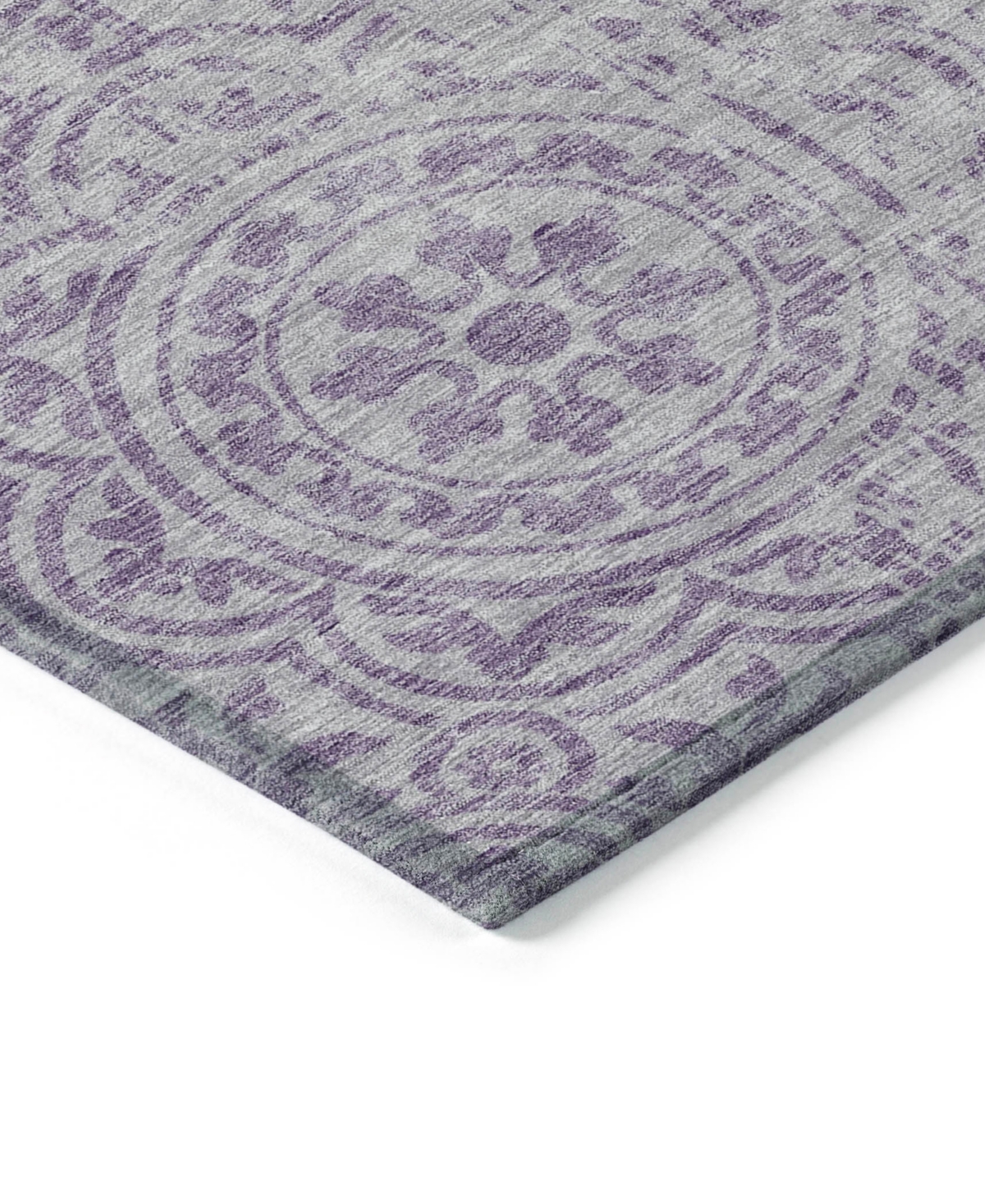 Addison Chantille Acn758 2'3"x7'6" Runner Area Rug In Lavender