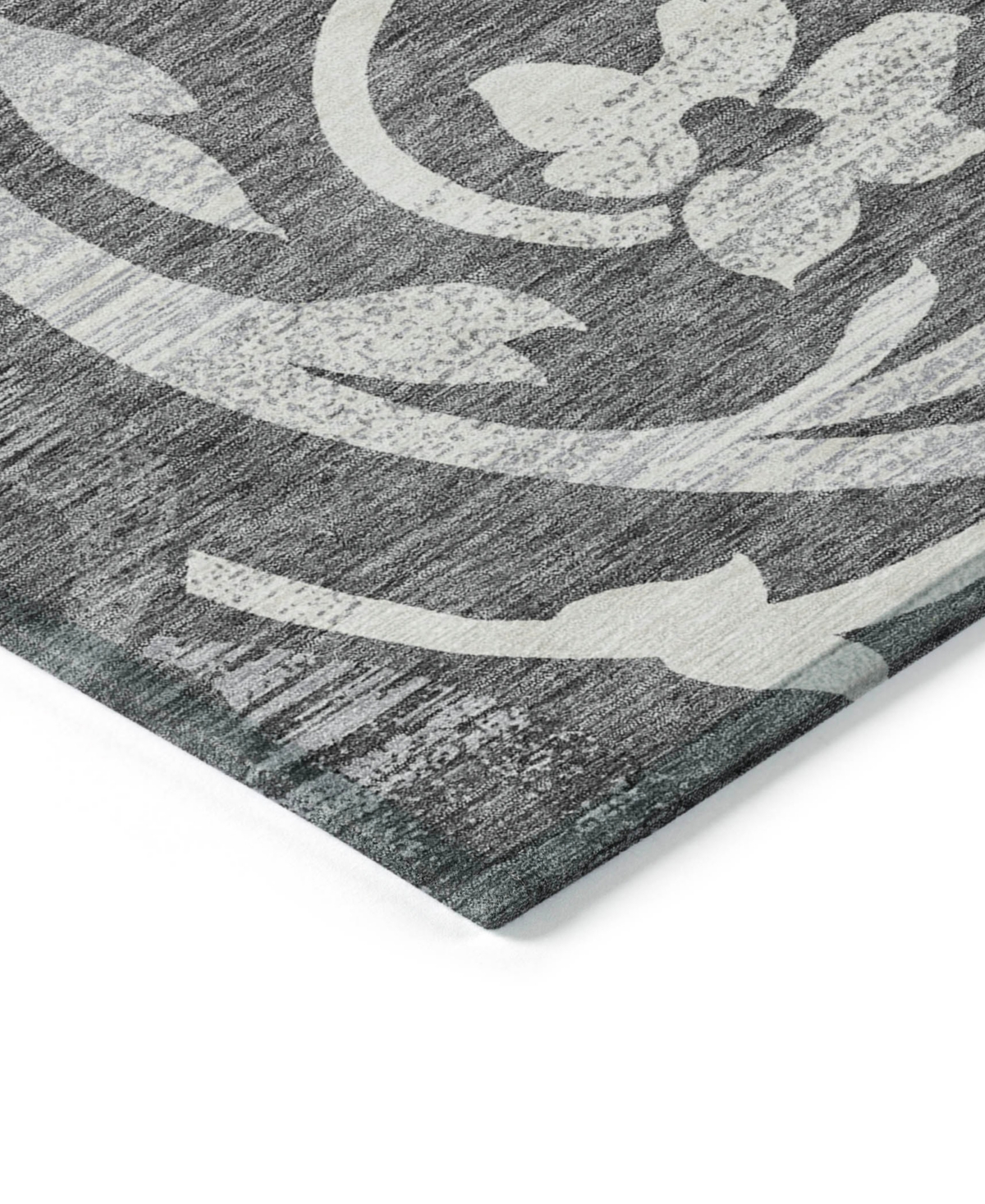 Addison Chantille Acn764 2'3"x7'6" Runner Area Rug In Charcoal