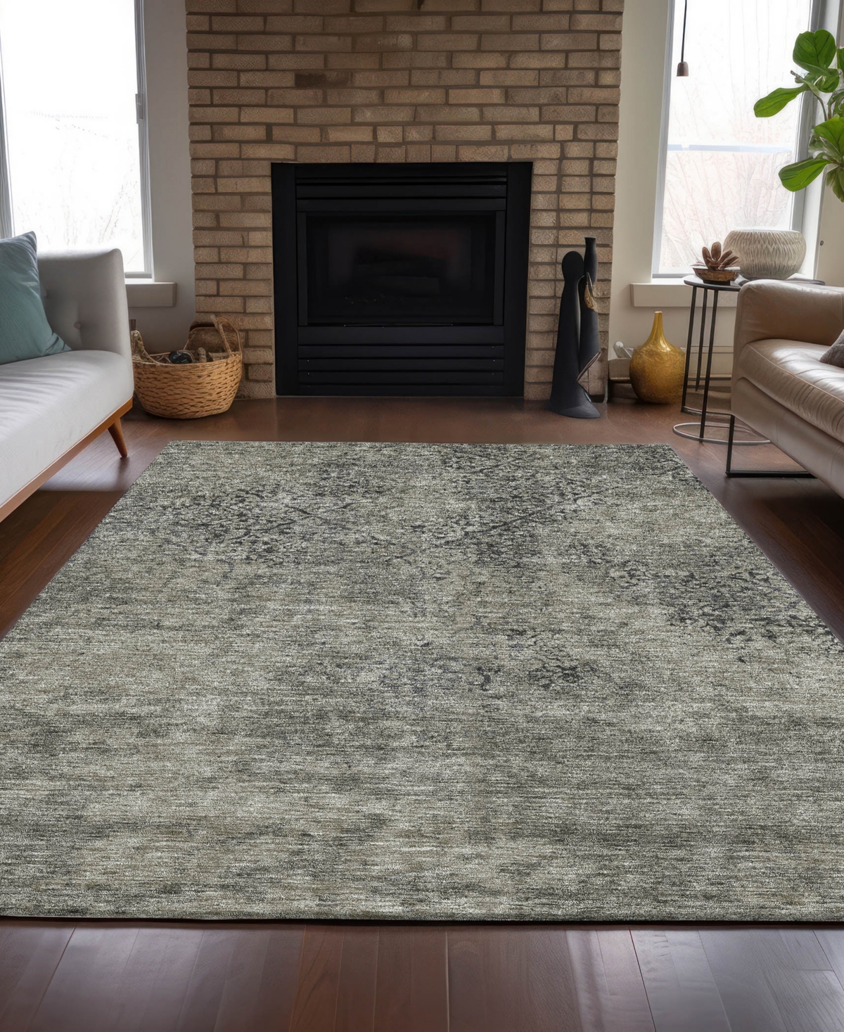 Addison Chantille Acn769 9'x12' Area Rug In Taupe