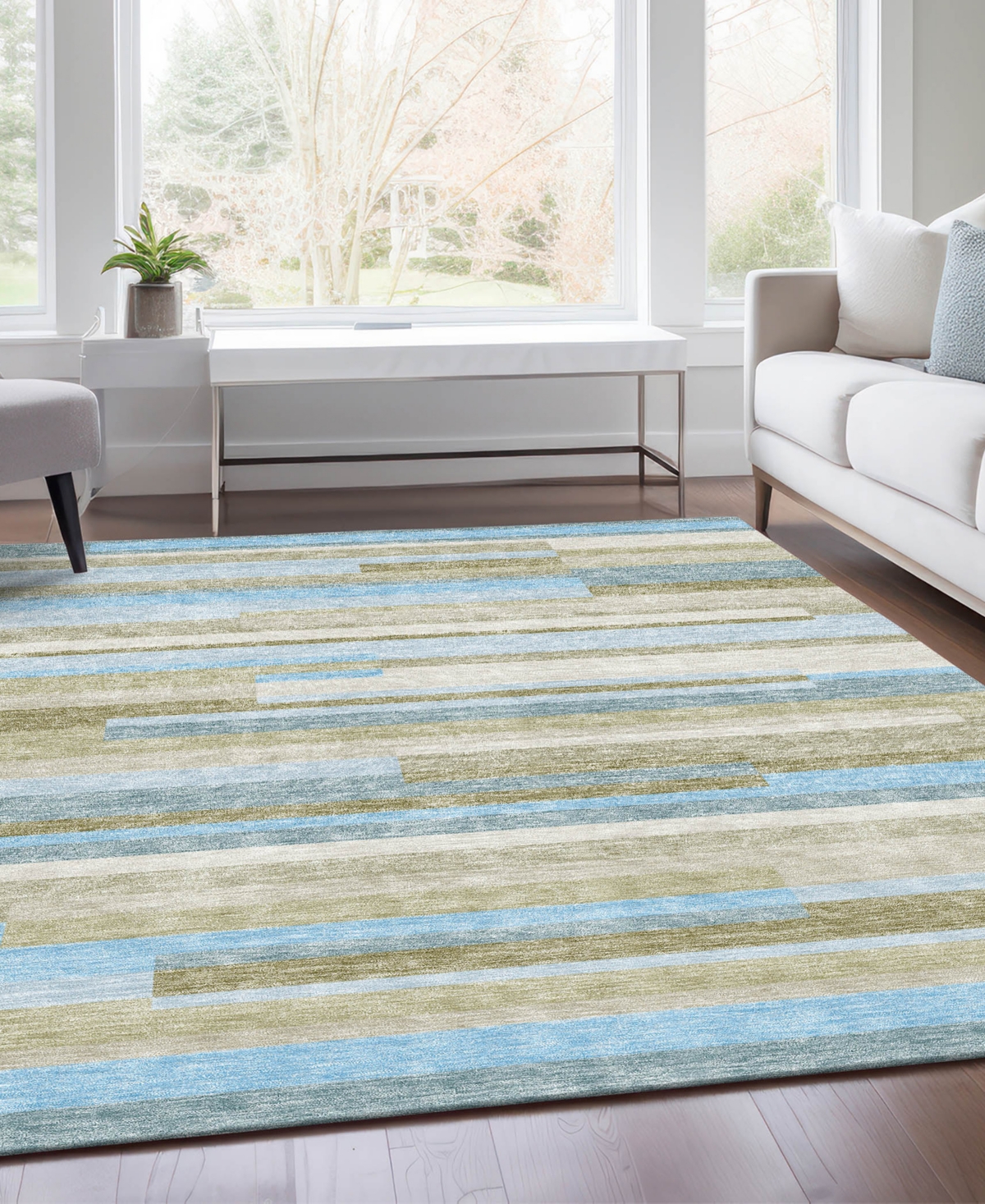Addison Chantille Acn766 9'x12' Area Rug In Mist
