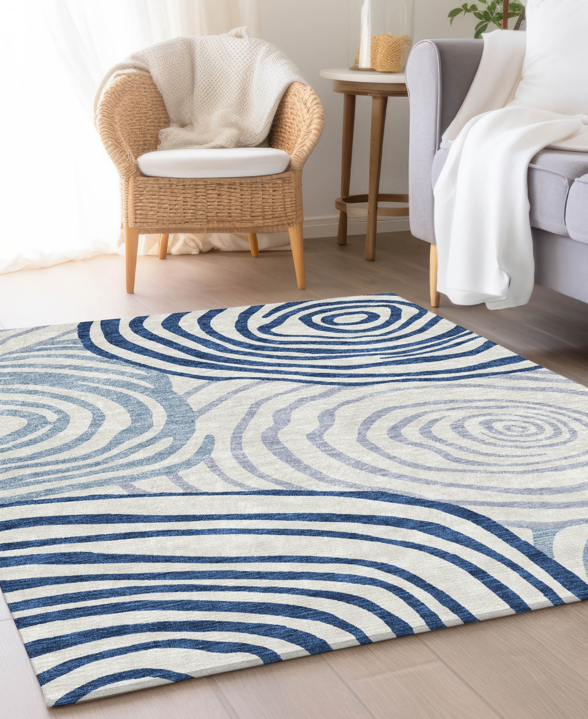 Addison Chantille Acn765 9'x12' Area Rug In Blue