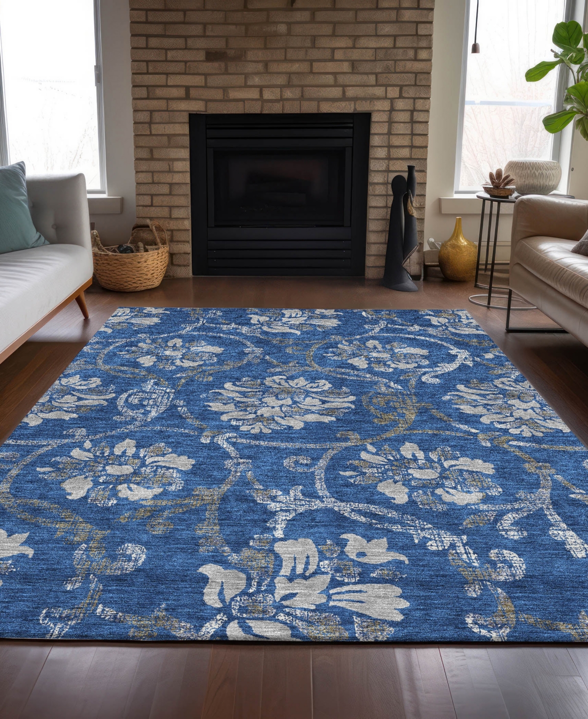 Addison Chantille Acn762 8'x10' Area Rug In Blue