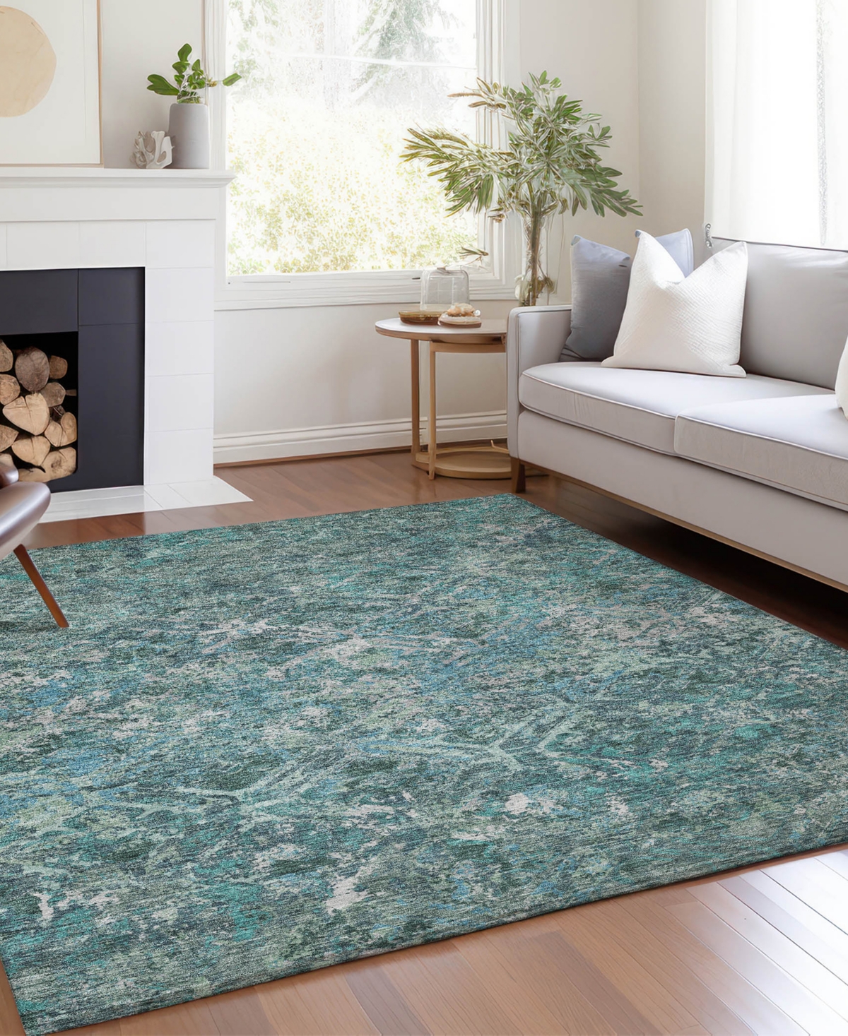 Addison Chantille Acn768 5'x7'6" Area Rug In Sage