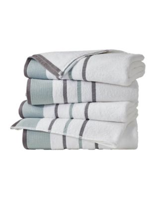 Luxurious Cotton Decorative 4-Piece Bath Towel Set, 54" x 27"