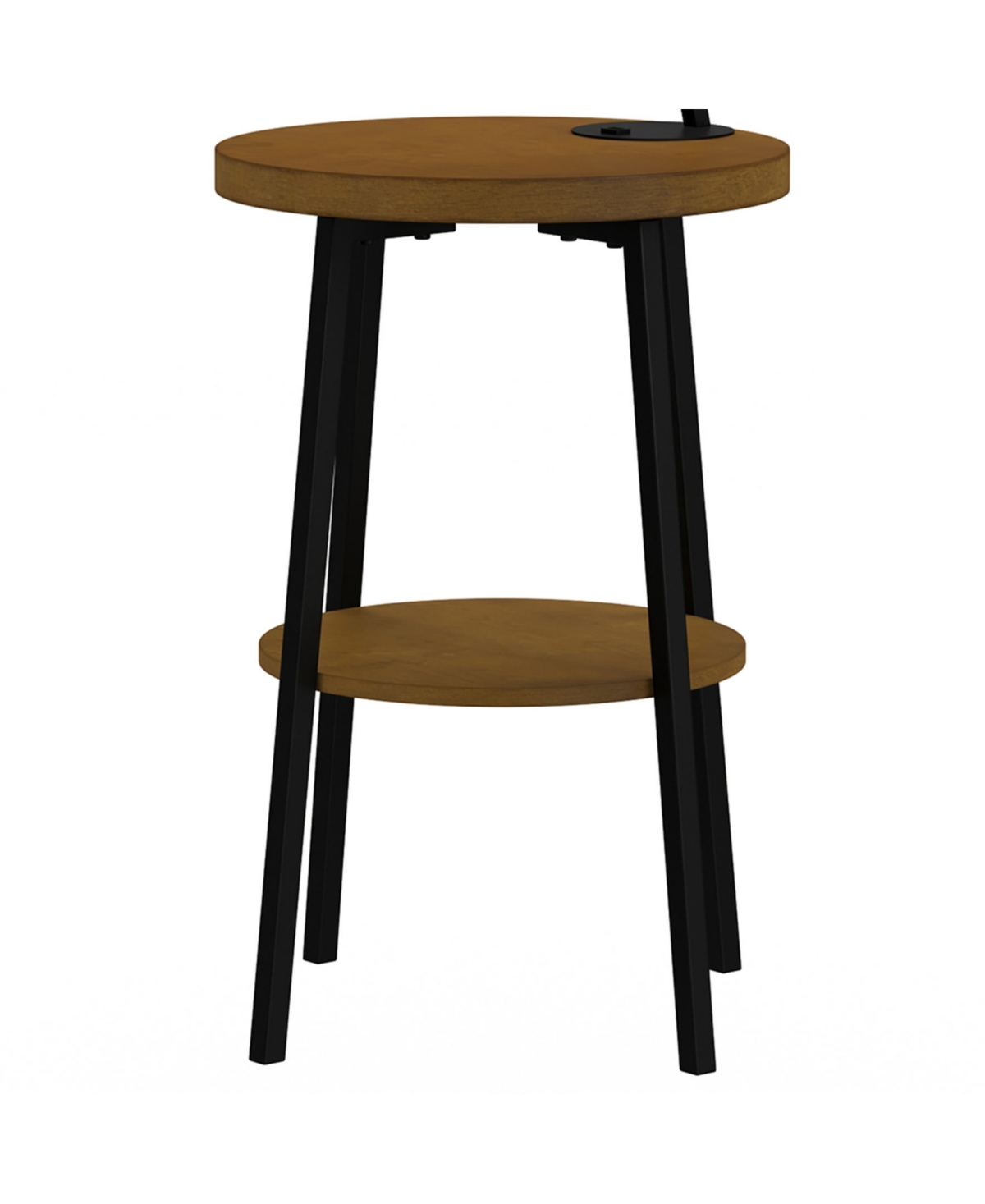 LAVISH HOME 58" MID-CENTURY MODERN FLOOR LAMP WITH TABLE 