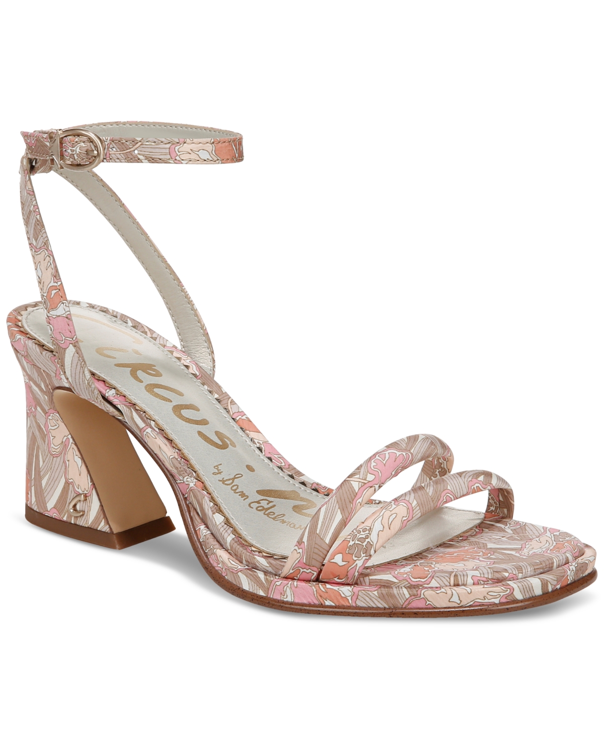 Holly Strappy Block-Heel Dress Sandals - White