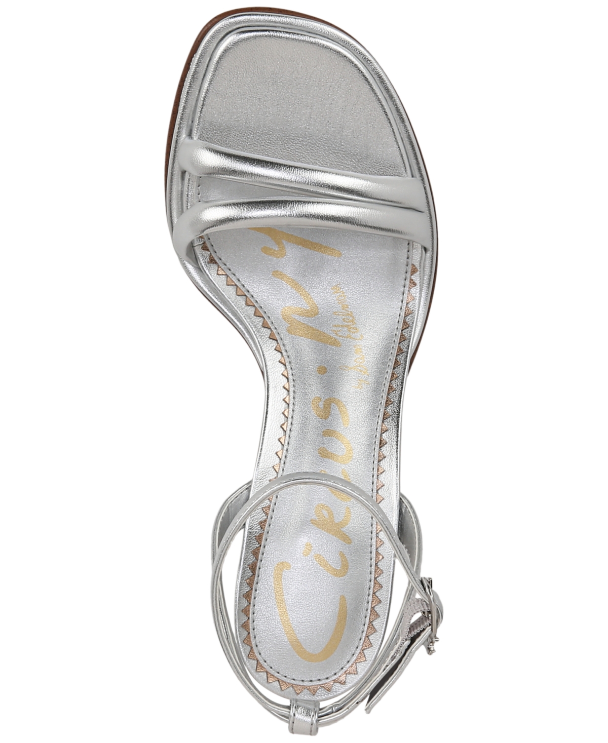Circus Ny By Sam Edelman Hartlie Ankle Strap Sandal In Soft Silver Metallic