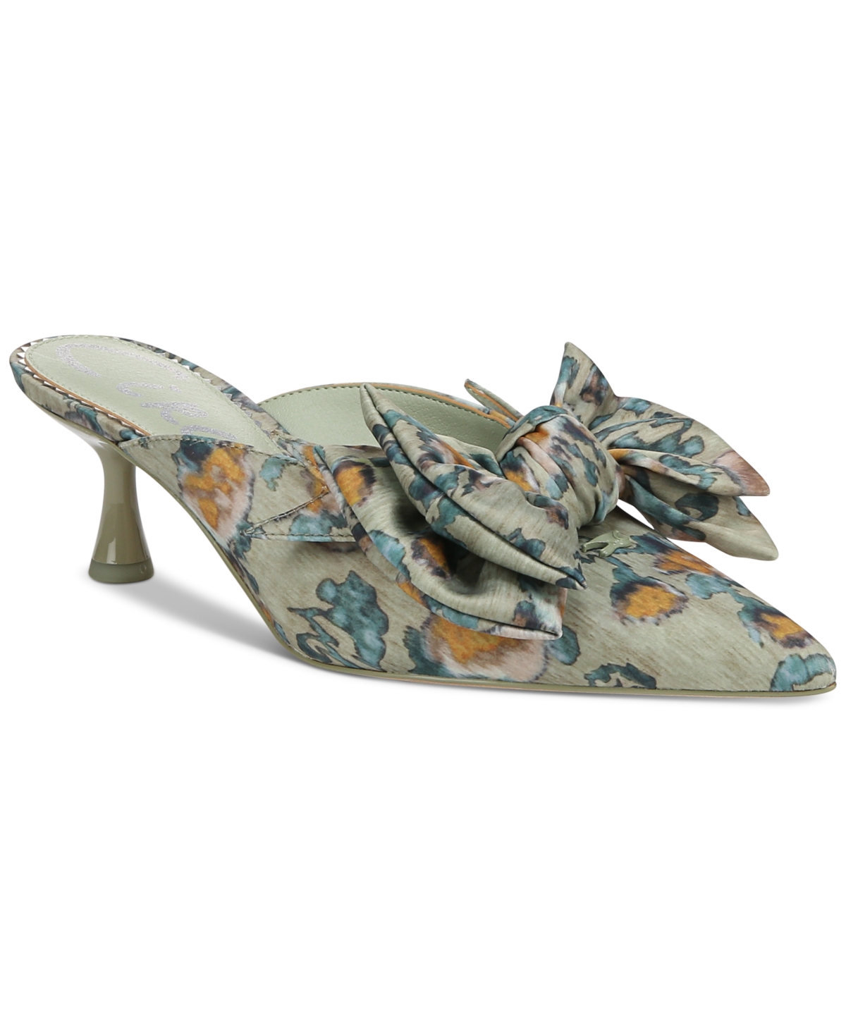 Fiona Mid-Heel Bow Pumps - Berry Blush Multi