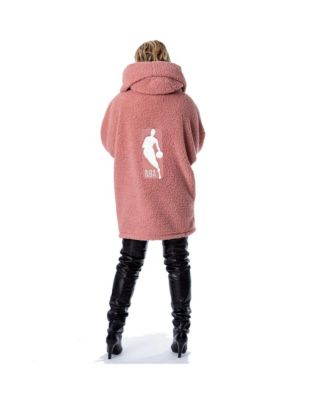 Men's and Women's The Best Lounger In The World Pink NBA Breast Cancer Awareness Oversized Front Button Lounger