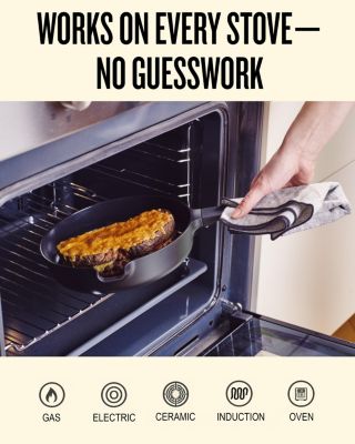 Neat Nested Nonstick Ceramic Cookware Set 5-Piece Set Peach - Easy to Clean, Oven Safe and Made without PFAS, PFOA & PTFE