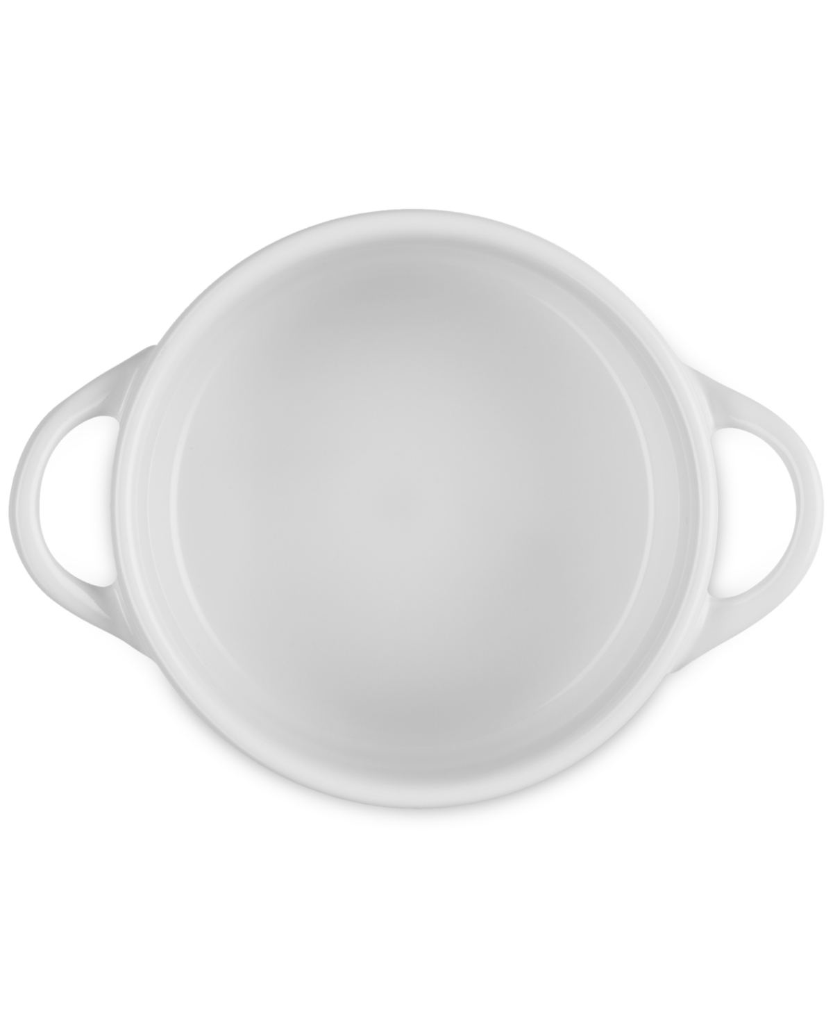 Le Creuset Stoneware Mon Coeur Classic Round Mini Cocotte In White