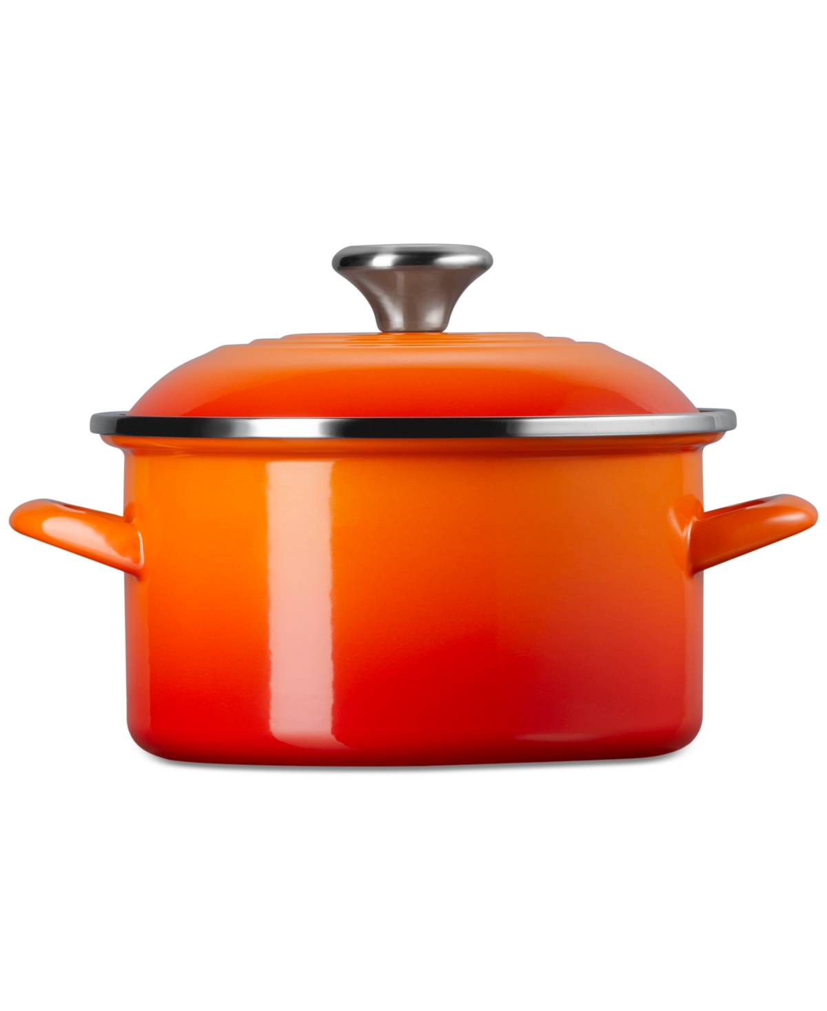 Le Creuset Enamel On Steel Petite Stockpot 3.8 Qt. In Flame