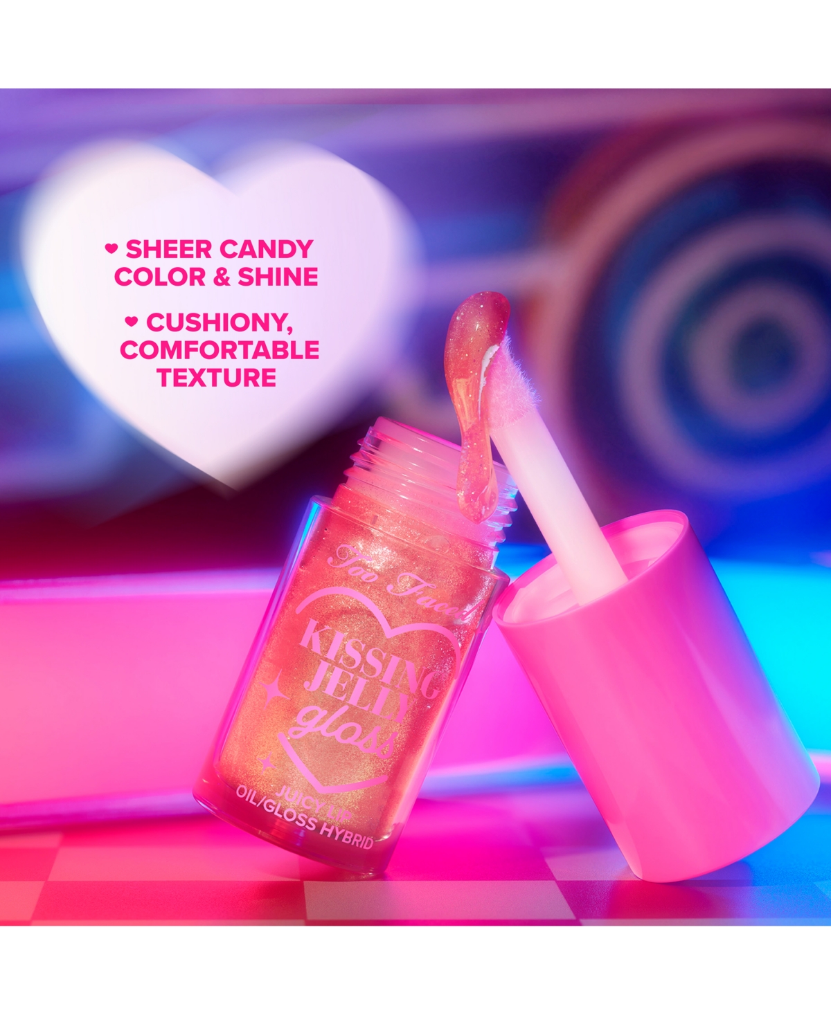 Too Faced Birthday Kiss Kissing Jelly Lip Oil Gloss 5ml In Birthday Kiss