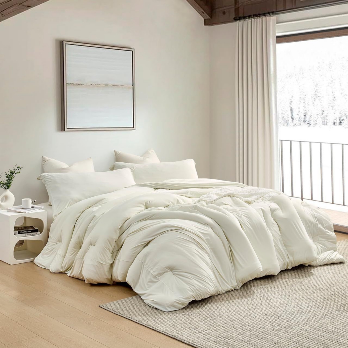 Look At This Thicky - Coma Inducer Oversized Comforter Set - Standard Thicky - Creamy Elephant , King