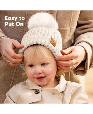 2pk Baby Hats, Baby Beanies, Newborn Hats for Baby Girls, Boys, Baby Winter Hat, 0-6 Months Infant Hat