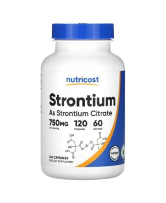 Nutricost Strontium 750 mg - 120 Capsules (375 mg per Capsule) - Macy's