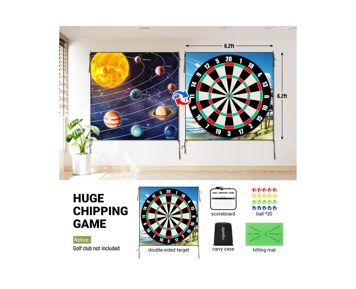 ropoda Golf Game,Golf Chipping Game, Giant with Chipping Mat, Golf Chipping Practice Mats, Stick and Chip Golf Game
