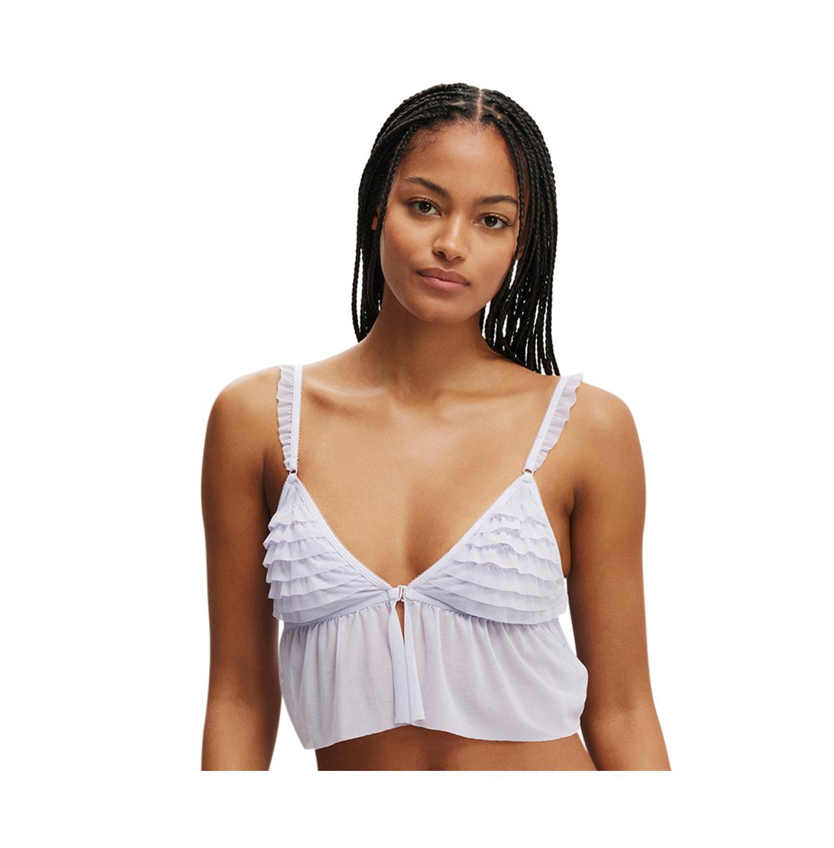 Cotton On Women's Rara Ruffle Longline Bralette