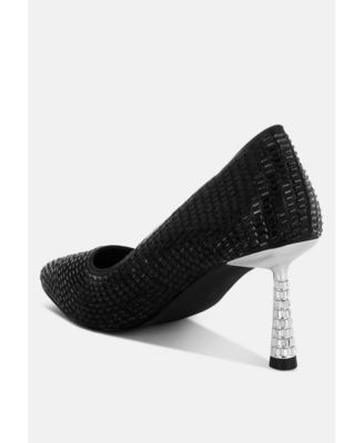 Benjamins Rhinestones Embellished Pumps