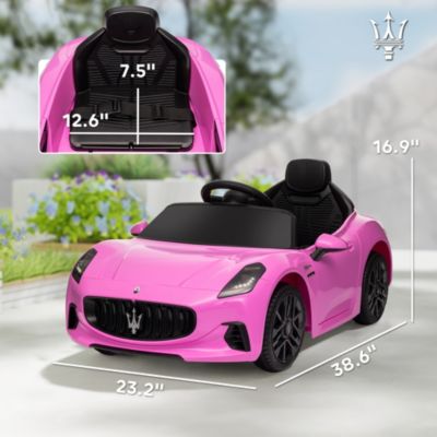 12V Kids Electric Car Licensed with Auxiliary Wheel, Remote,