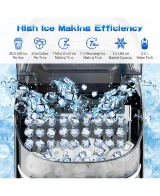 Countertop Ice Maker 26.5lbs/Day Self-Cleaning Machine