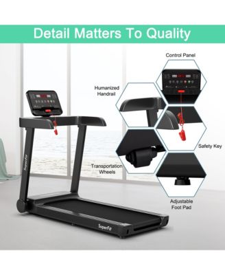 2.25HP Electric Motorized Running Machine Treadmill w/ LED Display App Control