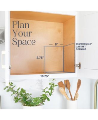 Pull Out Cabinet Organizer for Spices, Cans 2 Tier - 8.5 x 10.38 In