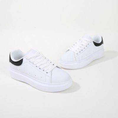 Fortuna Platform Sneaker with Rhinestone Accent