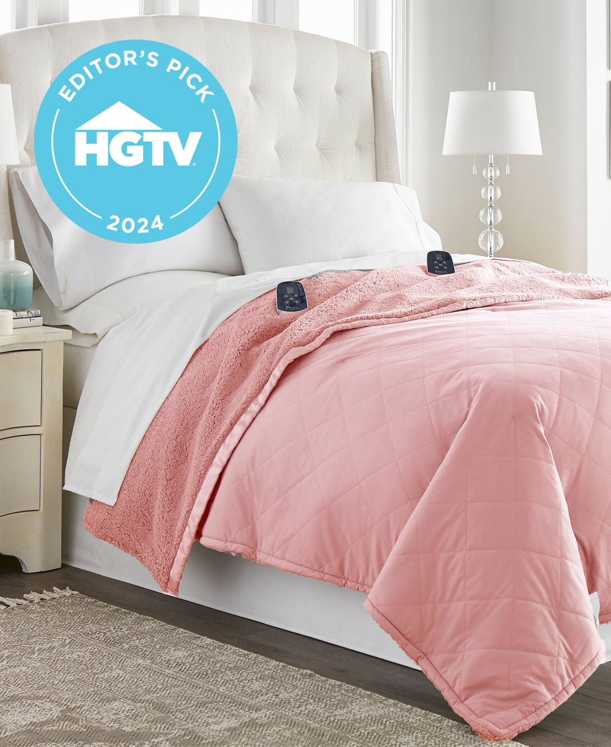 Shavel Reversible Micro Flannel to Sherpa Electric Blanket