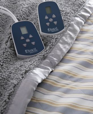 Reversible Micro Flannel&reg; to Sherpa Electric Blanket, Queen