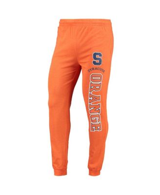 Men's Orange/Heather Charcoal Syracuse Orange Meter Long Sleeve Hoodie T-Shirt Jogger Pajama Set