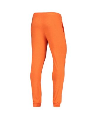 Men's Orange/Heather Charcoal Oklahoma State Cowboys Meter Long Sleeve Hoodie T-Shirt Jogger Pajama Set