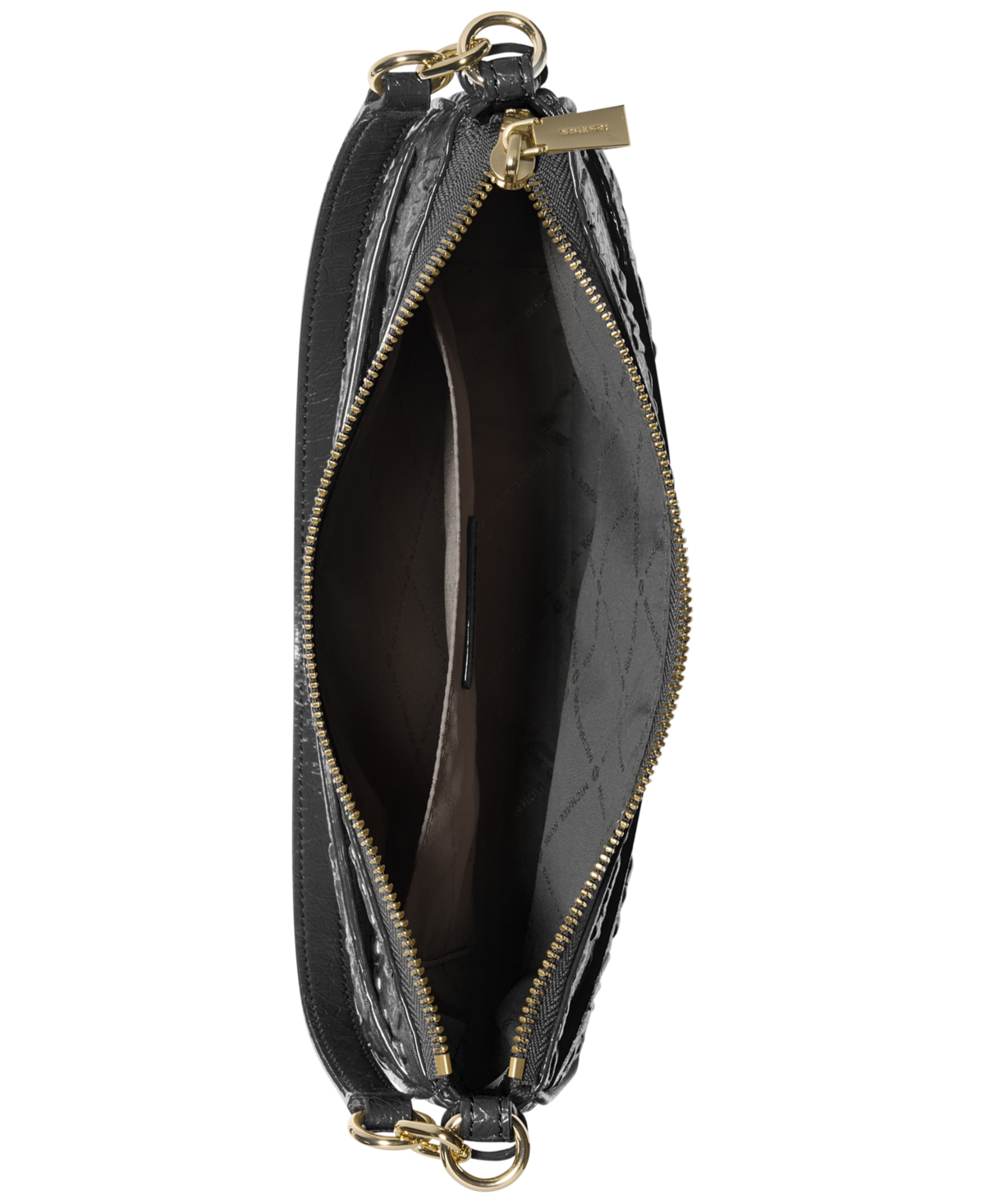 Michael Kors Michael  Jet Set Small Top Zip Pochette Crossbody In Black