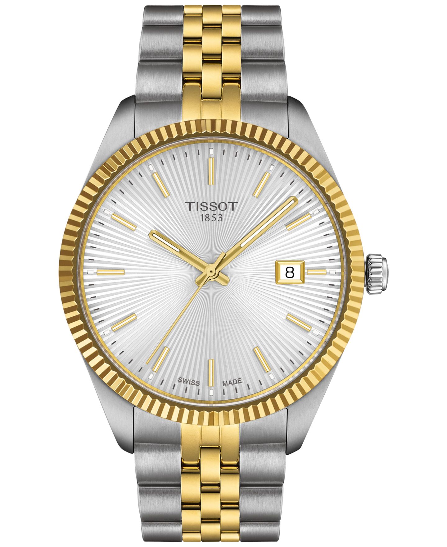 Мужские часы Tissot Swiss Ballade Two-Tone Stainless Steel Bracelet Watch 40mm — фото 1