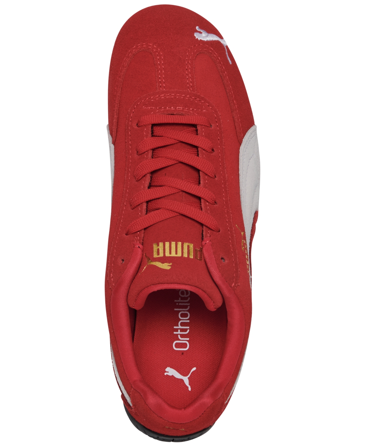 Puma Big Kids' Speed Cat Og Casual Sneakers From Finish Line In Red,white